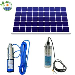 Submersible solar water pumps